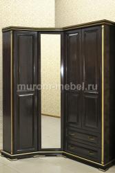 Шкаф угловой из серии "Грета" (сосна, резьба береза)