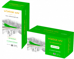 Чай зеленый, характерный глубокий желто-зеленый цвет заварки, терпкий вкус и нежный цветочно-травяной аромат. Не ферментированный сорт чая. Пакетированный чай 25 пакетов