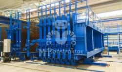 Кассетная установка для производства стеновых панелей 