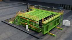 Кассетная установка для производства стеновых панелей 