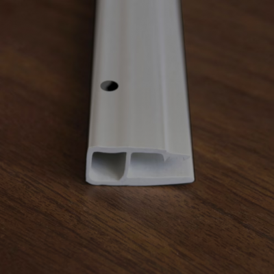 Профиль ПВХ потолочный перфорированный серый 140 грамм