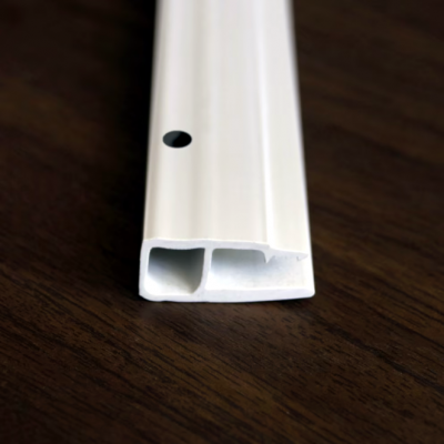 Профиль ПВХ потолочный перфорированный серый 140 грамм