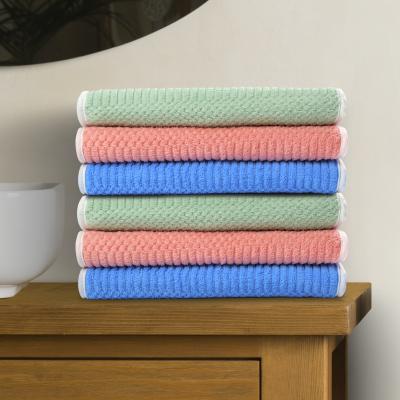 ПОЛОТЕНЦЕ С ОКАНТОВКОЙ из  микрофибры 210 г/м²  текстура материала - рифлёная Размер 35х70