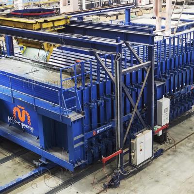 Кассетная установка для производства стеновых панелей 